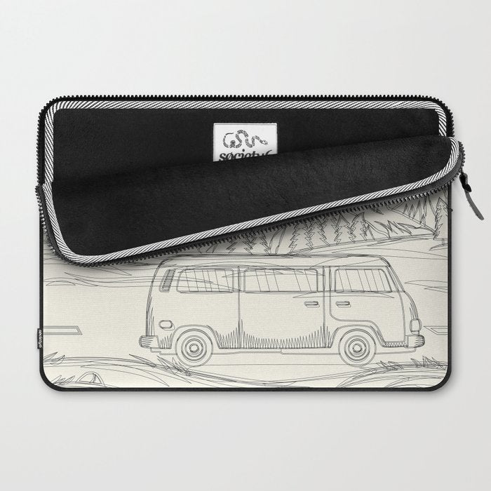 Mountain Road Linescape Laptop Sleeve Gallery Image 2