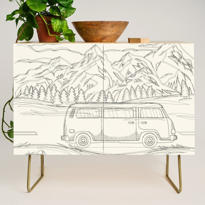 Mountain Road Linescape Credenza Gallery Image 1