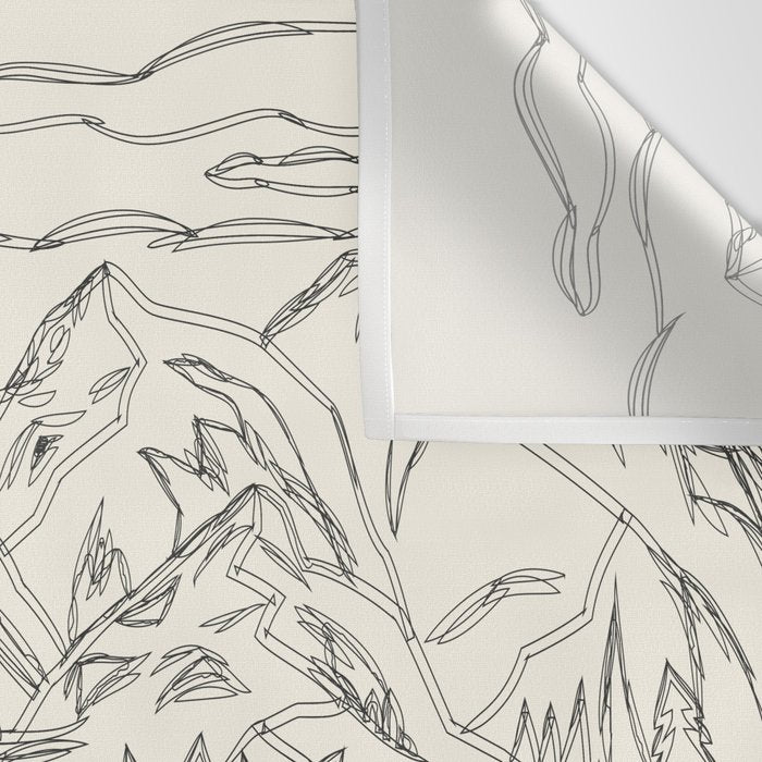 Mountain Road Linescape Wall Tapestry Gallery Image 3