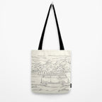 Mountain Road Linescape Tote Bag Gallery Image 2