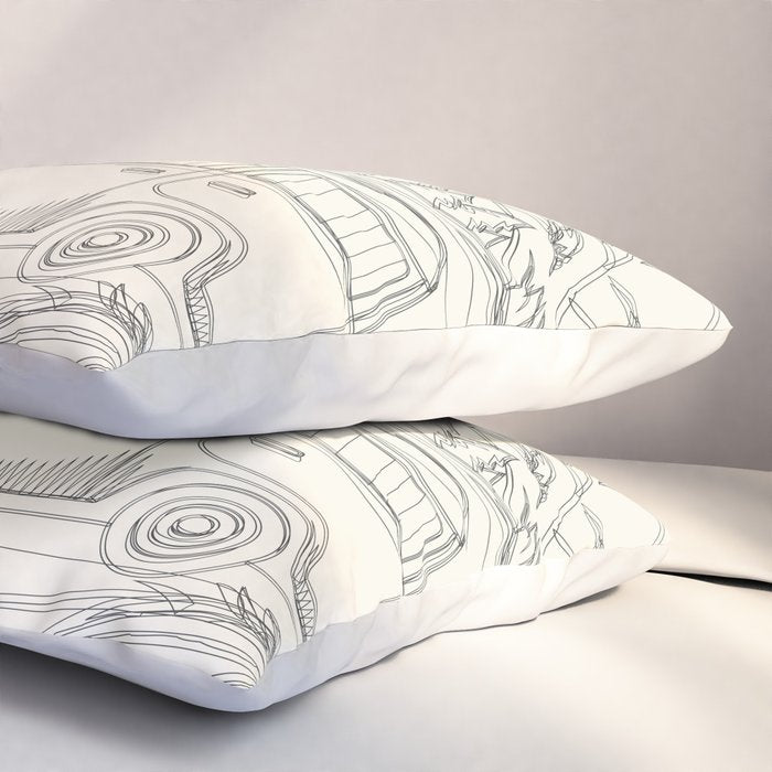 Mountain Road Linescape Pillow Sham Gallery Image 3