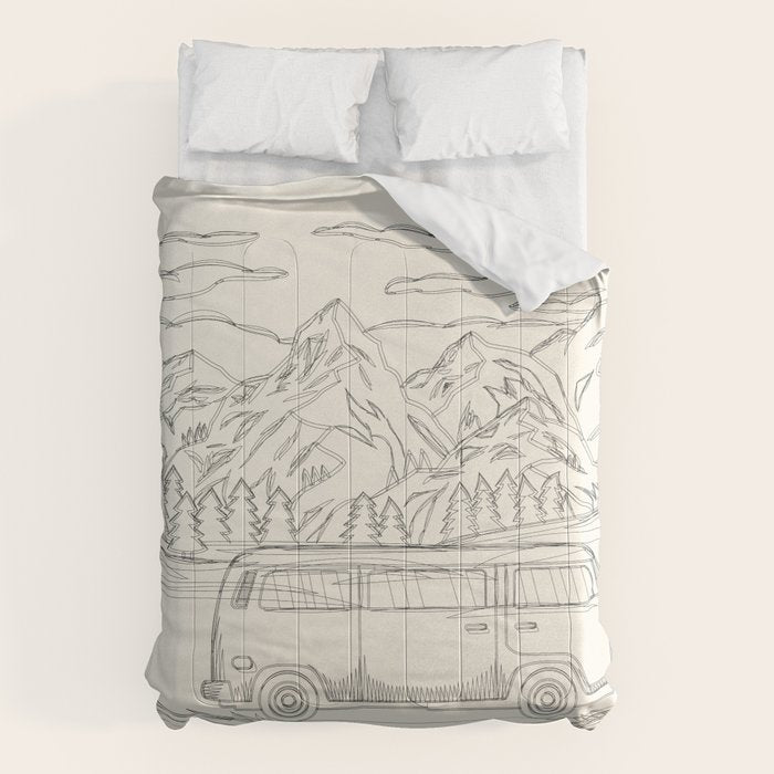Mountain Road Linescape Comforter Gallery Image 1