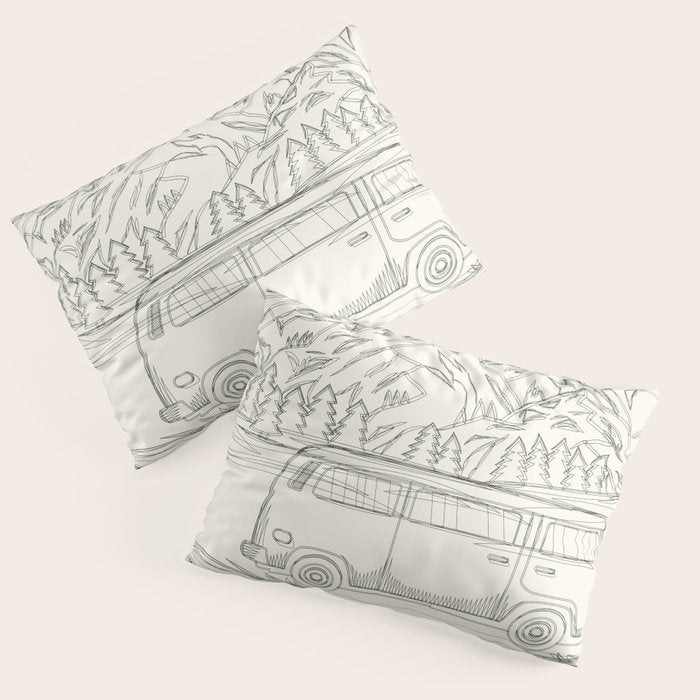 Mountain Road Linescape Pillow Sham Gallery Image 3