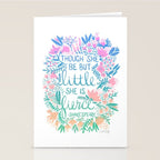 Little & Fierce - Lavender Mint OmbrÃ© Stationery Card Gallery Image 2