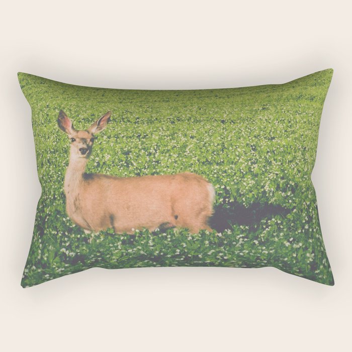 Clover Fields Rectangular Pillow Gallery Image 2