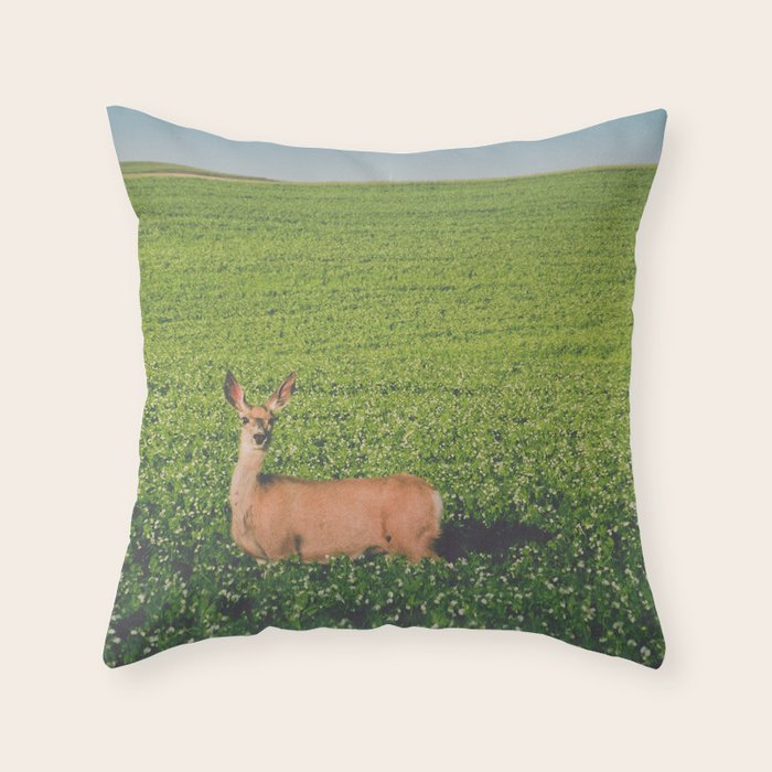 Clover Fields Throw Pillow Gallery Image 6