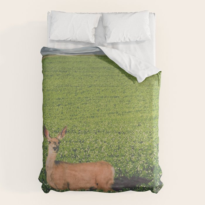 Clover Fields Duvet Cover