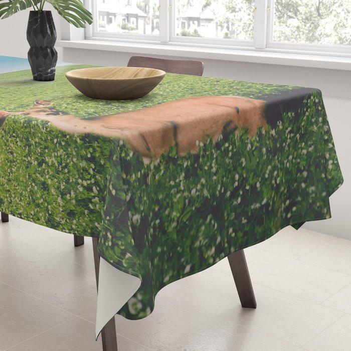 Clover Fields Tablecloth Gallery Image 3