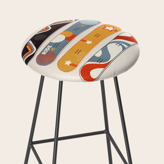 Retro Snowboards  Stool Gallery Image 2