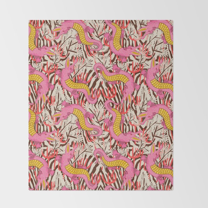 BAZAAR FETE GATOR Throw Blanket Gallery Image 2