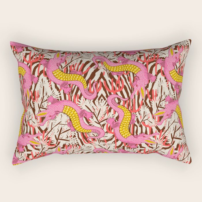 BAZAAR FETE GATOR Rectangular Pillow Gallery Image 2