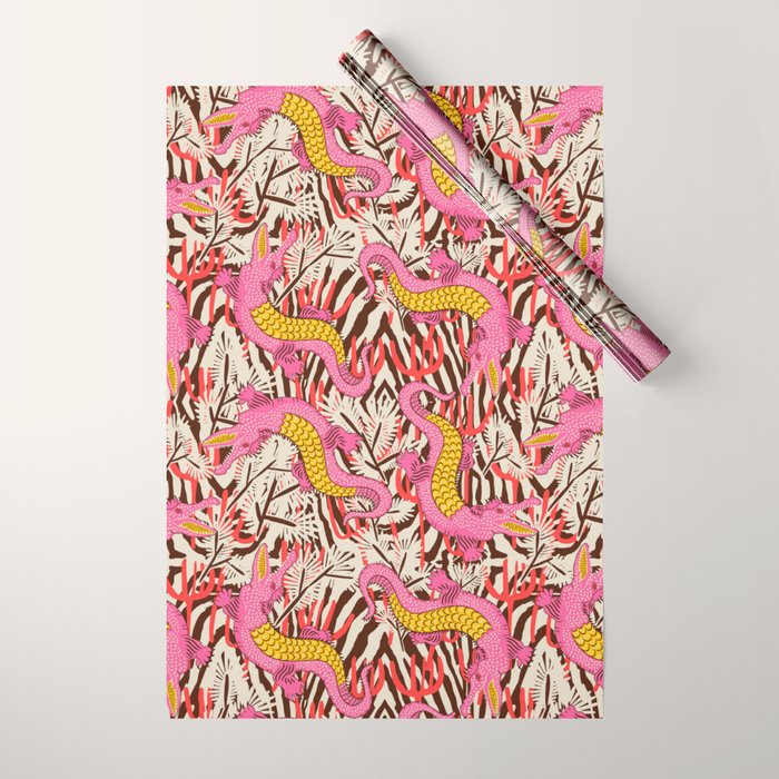 BAZAAR FETE GATOR Wrapping Paper Gallery Image 1