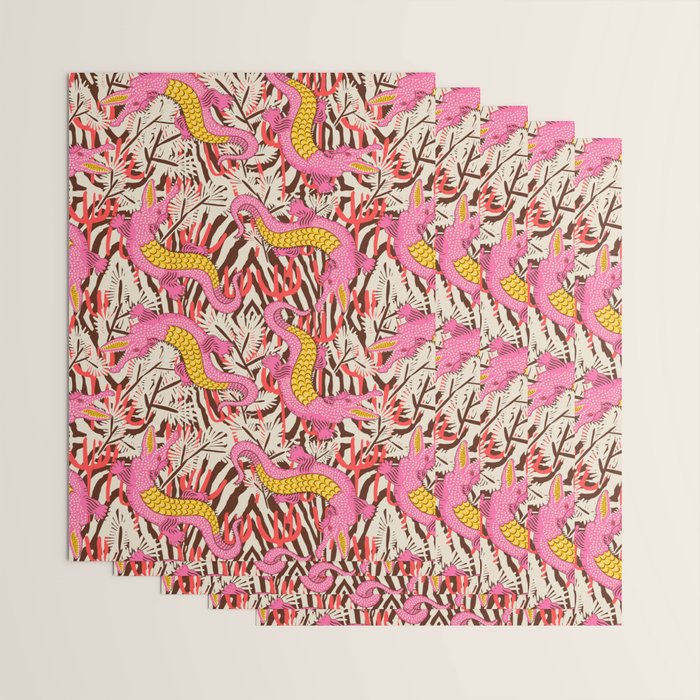 BAZAAR FETE GATOR Wrapping Paper Gallery Image 3