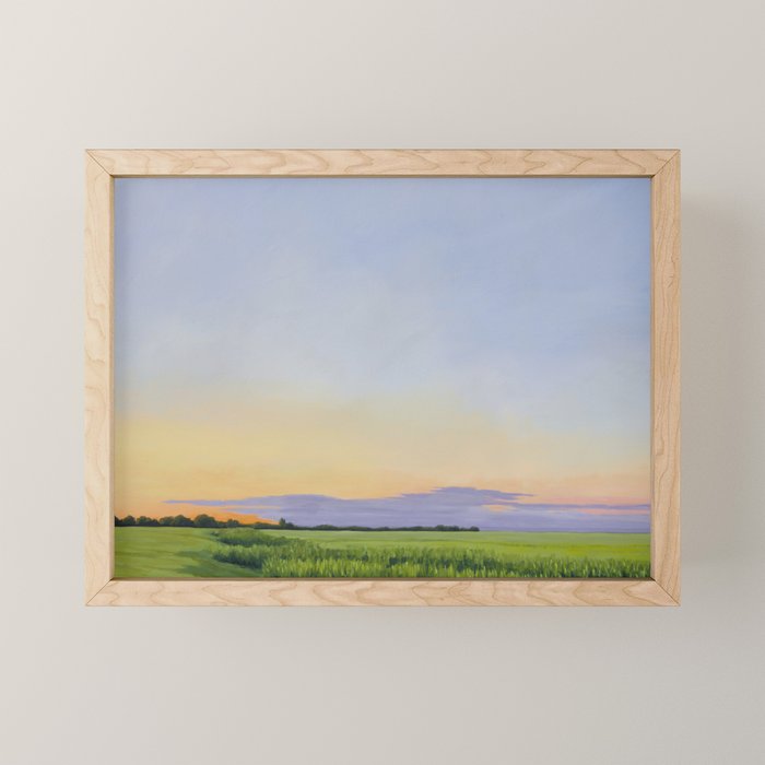Altus Summer Evening Landscape Mini Art Print Gallery Image 1