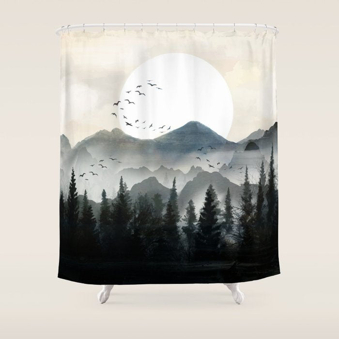 Midnight Forest Shower Curtain Gallery Image 1
