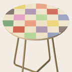 Colorful Checkered Pattern Side Table Gallery Image 2