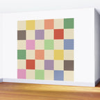 Colorful Checkered Pattern Wall Mural Gallery Image 2
