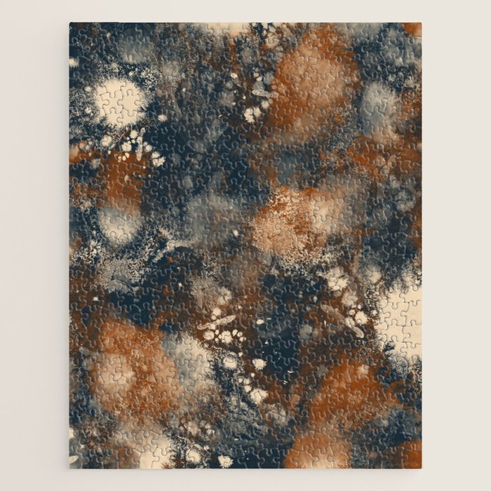 Earth watercolor splashes Jigsaw Puzzle Gallery Image 1