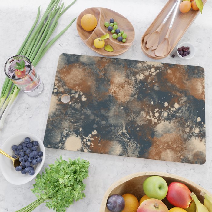 Earth watercolor splashes Cutting Board Gallery Image 2