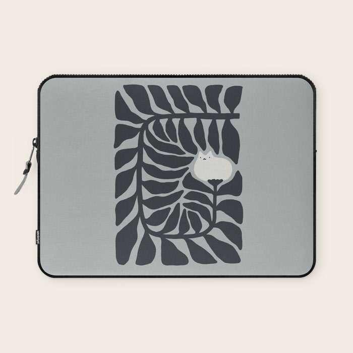 Cat and Plant 81 Laptop Sleeve Gallery Image 1