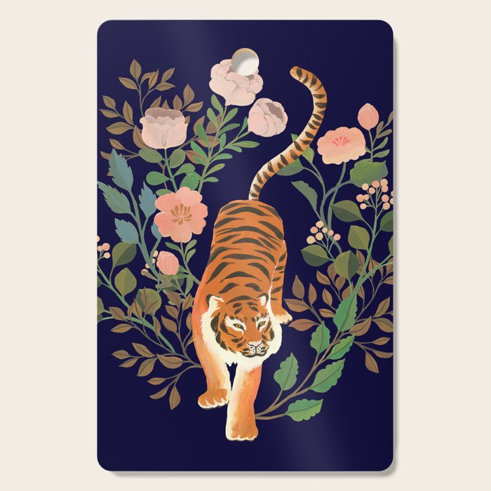 Tiger Floral Garden Cutting Board Gallery Image 1