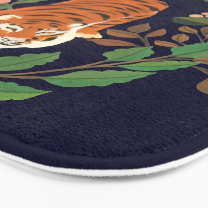 Tiger Floral Garden Bath Mat Gallery Image 3