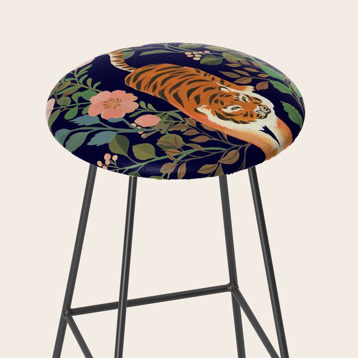 Tiger Floral Garden Stool Gallery Image 2