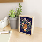Tiger Floral Garden Mini Art Print Gallery Image 2
