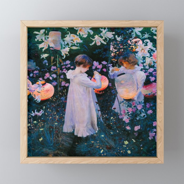 John Singer Sargent Oeillet, Lily, Lily, Rose (1886) Mini Art Print Gallery Image 1