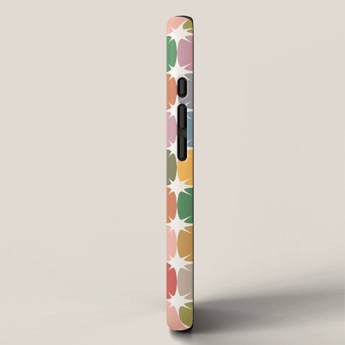 Retro Festive Sparkle Colorful Checker iPhone Case Gallery Image 2