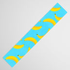 Minimal bold and vibrant banana pattern yellow on blue Table Runner Gallery Image 3