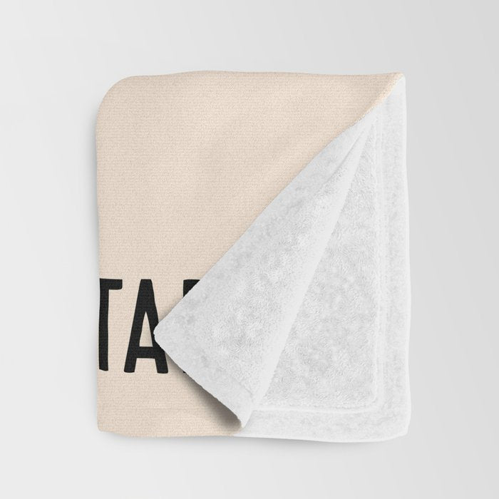 More - Modern Typography Print Throw Blanket Gallery Image 3