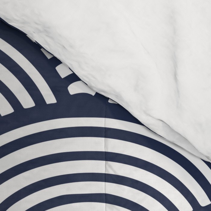 Japanese Waves Navy Comforter Gallery Image 4