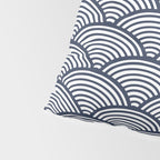Japanese Waves Navy Pillow Sham Gallery Image 4