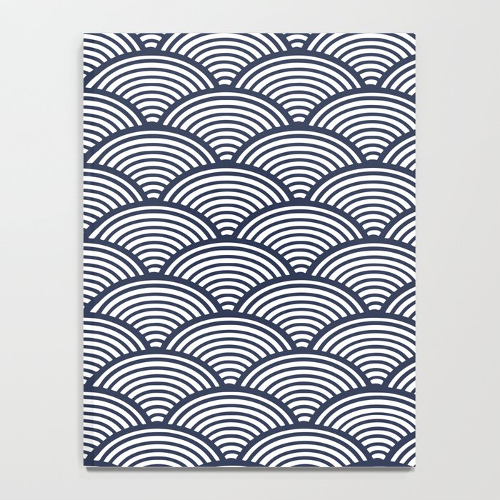 Japanese Waves Navy Notebook Gallery Image 4