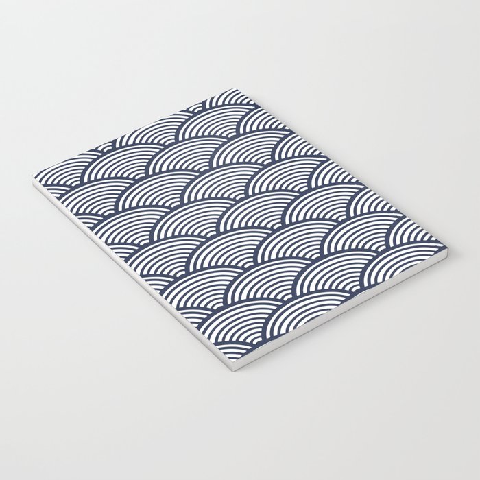 Japanese Waves Navy Notebook Gallery Image 3
