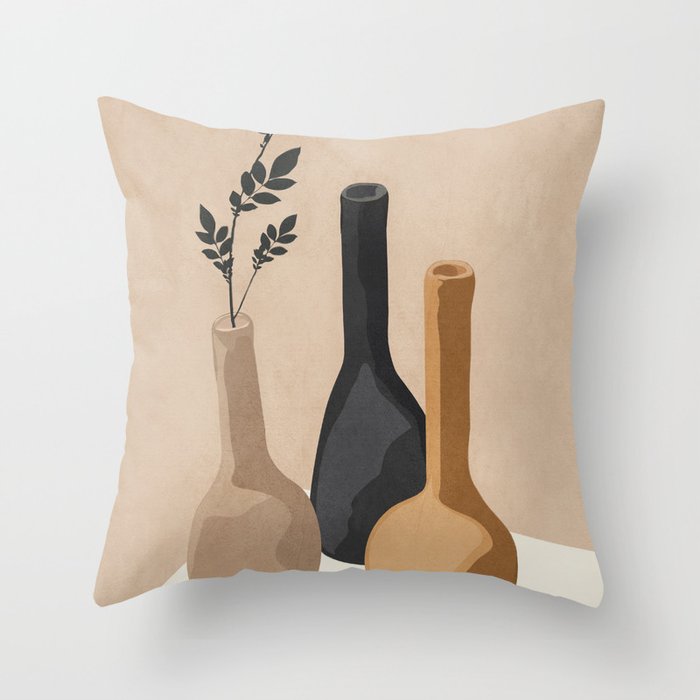 Vase Decoration VIII Throw Pillow Gallery Image 6