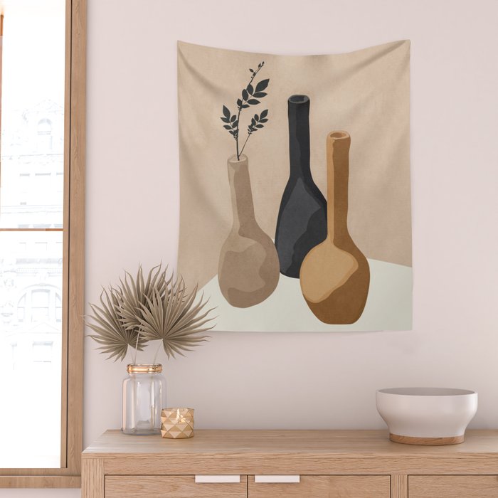 Vase Decoration VIII Wall Tapestry Gallery Image 2