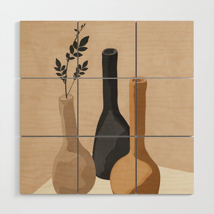 Vase Decoration VIII Wood Wall Art Gallery Image 1