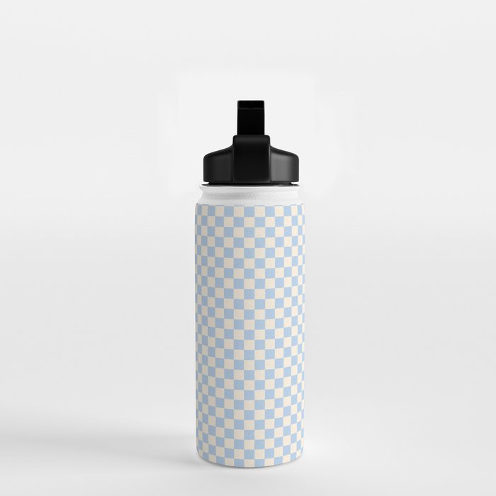 Check II - Baby Blue â Checkerboard Print Water Bottle Gallery Image 2