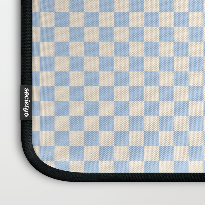 Check II - Baby Blue â Checkerboard Print Laptop Sleeve Gallery Image 3