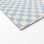 Check II - Baby Blue â Checkerboard Print Welcome Mat Gallery Image 2