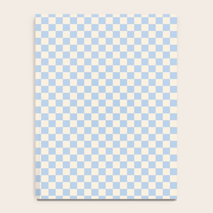 Check II - Baby Blue â Checkerboard Print Notebook Gallery Image 4