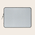 Check II - Baby Blue â Checkerboard Print Laptop Sleeve Gallery Image 1