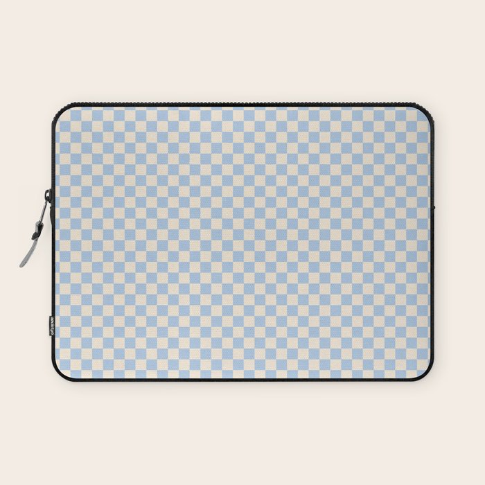 Check II - Baby Blue â Checkerboard Print Laptop Sleeve Gallery Image 1