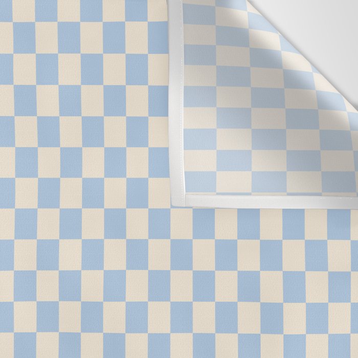 Check II - Baby Blue â Checkerboard Print Wall Tapestry Gallery Image 3