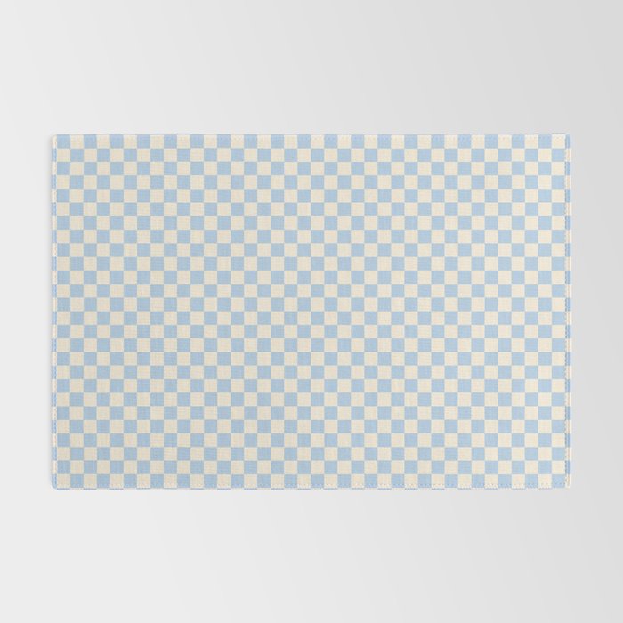 Check II - Baby Blue â Checkerboard Print Rug Gallery Image 2