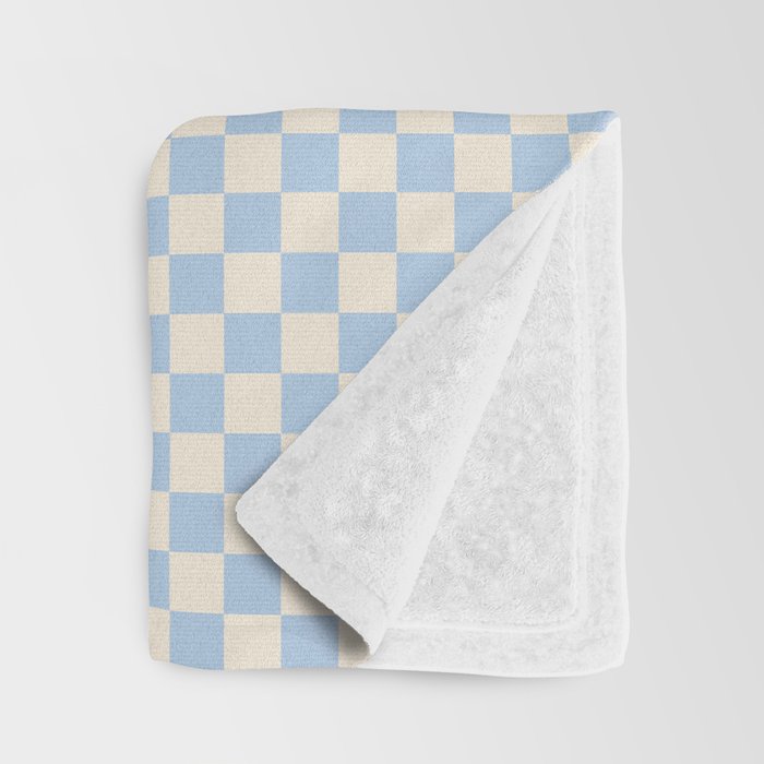 Check II - Baby Blue â Checkerboard Print Throw Blanket Gallery Image 3