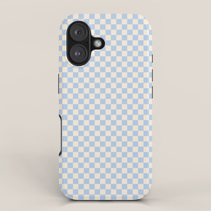 Check II - Baby Blue â Checkerboard Print iPhone Case Gallery Image 1