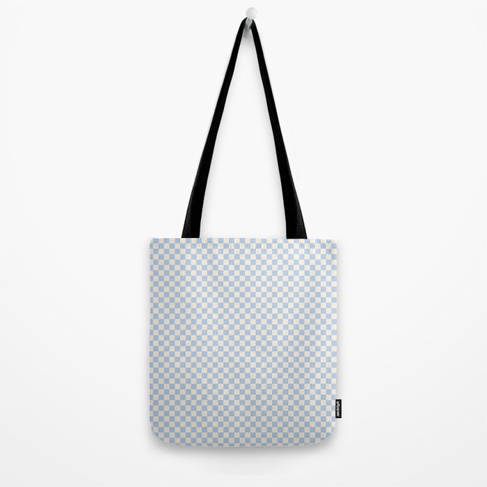 Check II - Baby Blue â Checkerboard Print Tote Bag Gallery Image 2